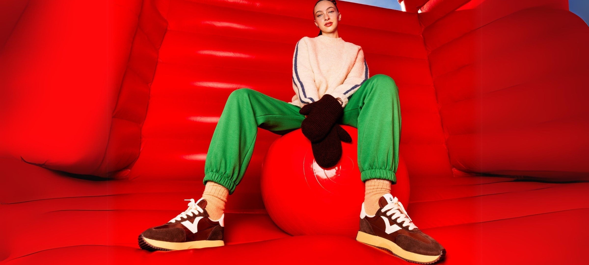 フラットシューズ ^Victoria Shoes^ Kung Fu Casa Ballerina 1080910MARRON 500766 Victoria Shoes(ヴィクトリアシューズ) フラットシューズ